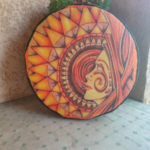 housse pour tambour chamanique 45 cm de diamètre 8 de profondeur