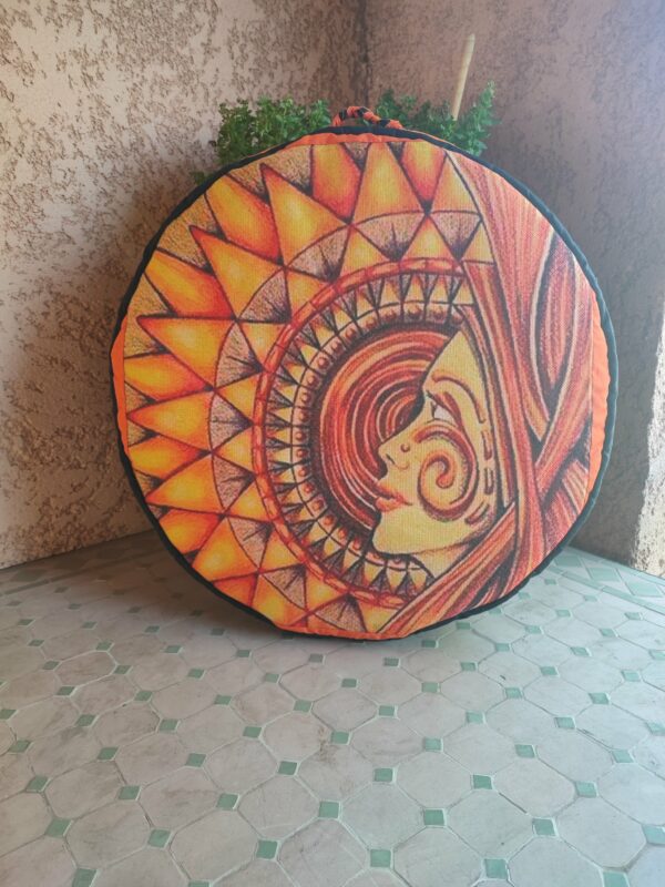 housse pour tambour chamanique 45 cm de diamètre 8 de profondeur