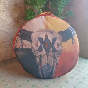 housse pour tambour chamanique 35 cm de diamètre 8 de profondeur